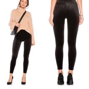 Spanx Black Velvet Leggings